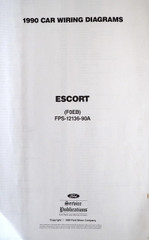 1990 Ford Escort Large Format Wiring Diagrams