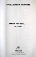 1990 Ford Festiva Large Format Electrical Wiring Diagrams