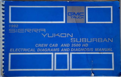 1992 GMC Sierra Yukon Suburban Electrical Wiring Diagrams