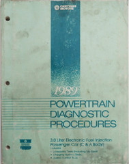 1989 Chrysler 3.0L EFI Powertrain Diagnostic Procedures (C & A Body)