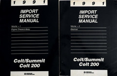 1991 Dodge Plymouth Colt Eagle Summit Service Manual