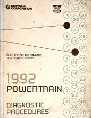 1992 Chrysler Electronic Automatic Transaxle (EATX) Diagnostic Procedures
