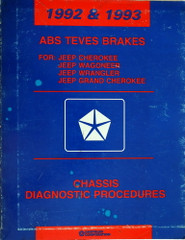 1992 1993 Jeep Teves Anti-Lock Brakes Diagnostic Procedures Manual