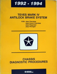1992-1994 Jeep Teves Anti-Lock Brakes Diagnostic Procedures Manual
