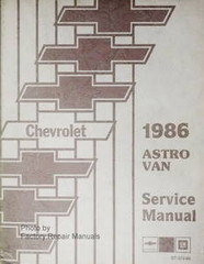 1986 Chevy Astro Van Service Manual
