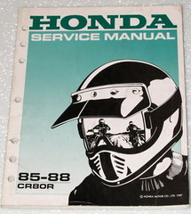 1985 1988 HONDA CR80R Factory Service Manual Original Shop Repair