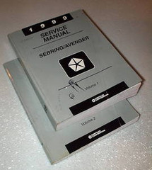 1999 Chrysler Sebring Coupe Dodge Avenger Coupe Service Manual Volume 1, 2
