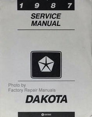 1987 Dodge Dakota Pick-up Truck Factory Service Manual Original Shop Repair