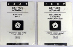 1987 Chrysler Front Wheel Drive Van / Wagon Service Manuals\n