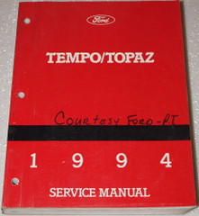 1994 Ford Tempo Mercury Topaz Service Manual
