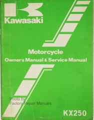 1982 Kawasaki KX250-B1 Owner\'s Service Manual