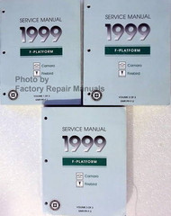 Service Manual 1999 F-Platform Chevrolet Camaro Pontiac Firebird Volume 1, 2, 3