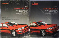 1994 Geo Prizm Factory Service Manual Volume 1, 2