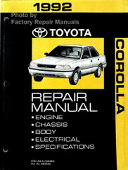 1992 Toyota Corolla Repair Manual