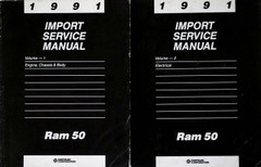 1991 Dodge Power Ram 50 Pickup Service Manual Set 