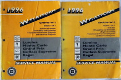 1996 W Platform Chevrolet Lumina Monte Carlo Pontiac Grand Prix Oldsmobile Cutlass Supreme Buick Regal Service Manual Volume 1, 2