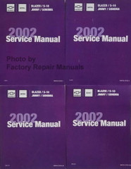 2002 Chevrolet Blazer, S-10 GMC Jimmy, Sonoma Service Manual Volume 1, 2, 3, 4