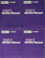 Hummer H3 GM N-Truck 2007 Service Manual Volume 1 & 2 (4 Books)
