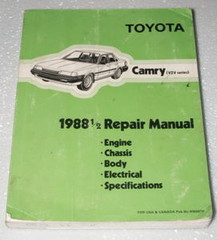 1988 1/2 Toyota Camry Repair Manual