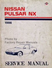 1986 Nissan Pulsar NX Service Manual