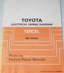 1989 Toyota Tercel Electrical Wiring Diagram