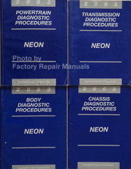 2002 Neon Powertrain Chassis Transmission Body Diagnostic Procedures Manuals