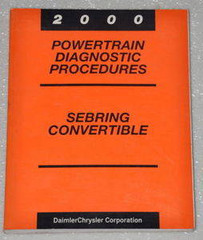 2000 Chrysler Sebring Convertible Powertrain Diagnostics Shop Manual
