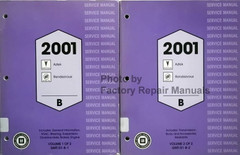 2001 Pontiac Aztek Buick Rendezvous Service Manual Volume 1, 2