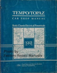 1991 Ford Tempo Mercury Topaz Shop Manual