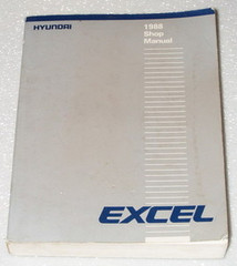 1988 Hyundai Excel Shop Manual 