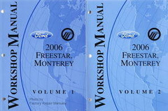 2006 Ford Freestar Mercury Monterey Workshop Manual Volume 1, 2