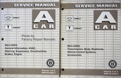 2005 A Car Chevrolet Cobalt Pontiac Pursuit Service Manual Volume 1, 2