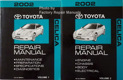 2002 Toyota Celica Repair Manuals Volume 1, 2