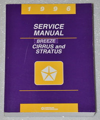 1996 Chrysler Cirrus Dodge Stratus Plymouth Breeze Factory Shop Service Manual