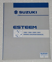 1998-2001 Suzuki Esteem Electrical Wiring Diagrams