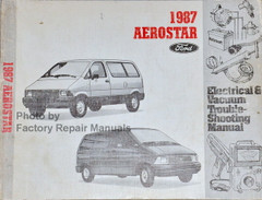 1987 Ford Aerostar Van Electrical & Vacuum Troubleshooting Manual