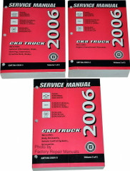2006 Chevy Suburban Tahoe Avalanche GMC Yukon Cadillac Escalade Shop Service Manual  Volume 1, 2, 3