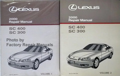 Lexus 2000 Repair Manual SC 400 SC 300 Volume 1, 2