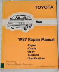 Toyota Van 1987 Repair Manual