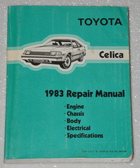 1983 Toyota Celica Repair Manual