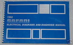 1992 GMC Safari Van Electrical Wiring Diagrams & Diagnosis Manual