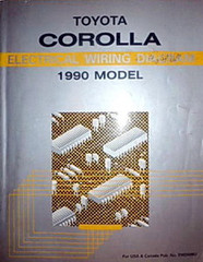 Toyota Corolla Electrical Wiring Diagrams 1990 Model