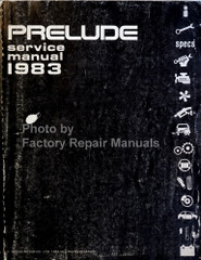 1983 Honda Prelude Service Manual 