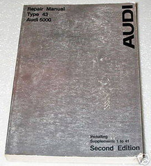 1978 1979 Audi 5000 5000S Service Manual 2nd Edition