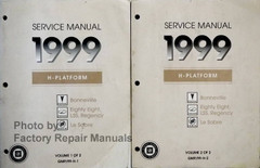 1999 Service Manual H Platform Pontiac Bonneville, Oldsmobile 88 LSS Regency Buick LeSabre Volume 1 and 2