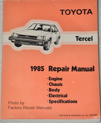 1985 Toyota Tercel Factory Service Manual Original Shop Repair