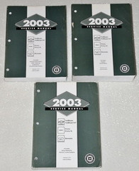 2003 GMC Envoy, Chevy Trailblazer, Olds Bravada Service Manual Volume 1, 2, 3