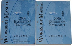 Ford Lincoln 2006 Expedition Navigator Workshop Manual Volume 1 and 2