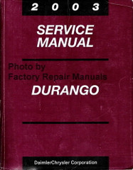 2003 Durango Service Manual 