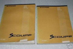 1995 HYUNDAI SCOUPE LS & TURBO COUPE Factory Dealer Shop Service Repair Manuals